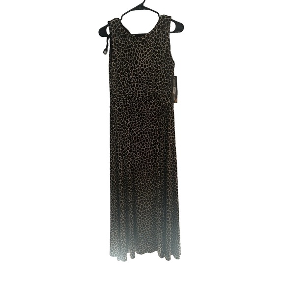 Jessica Howard Dresses & Skirts - NWT Vintage Jessica Howard Dress Animal Print Brown Ruching Sz 10 Tall
